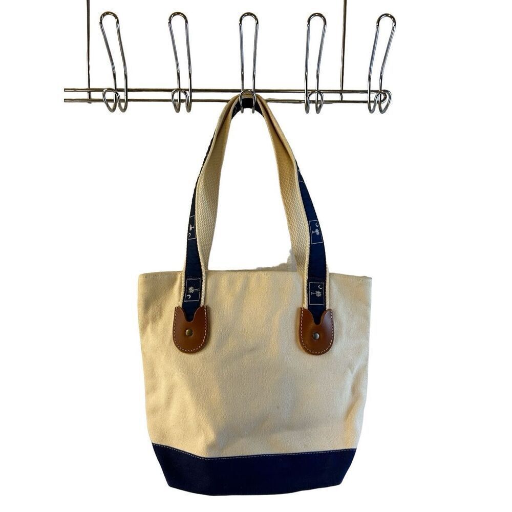 South Carolina mini boat tote 13x10” cream color
